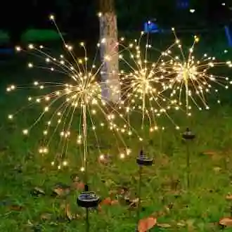 LED Solar Waterproof Firework Light (2 Packs)