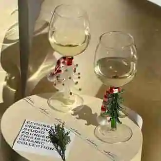 Holiday Wine Glass